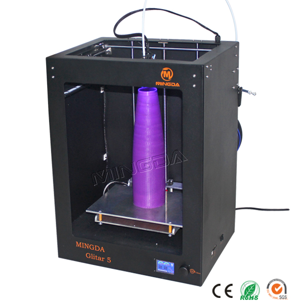 Factory Directly Sale ! MINGDA Glitar 5 3D Printer Machine / Big Size 300*200*400mm 3D Printer Model Make For Sale