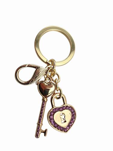 Charming Lock and Key Design Keyrings