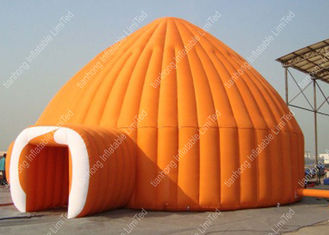 Portable Orange Inflatable Marquee / Backyard / Wedding Tent For Clubs