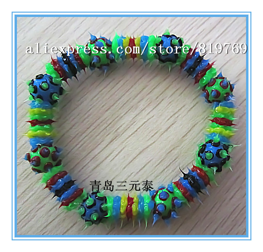 silicone spike ball bracelet fine jewelry koosh ball 