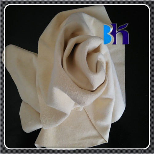 100% fish oil tanned chamois leather 