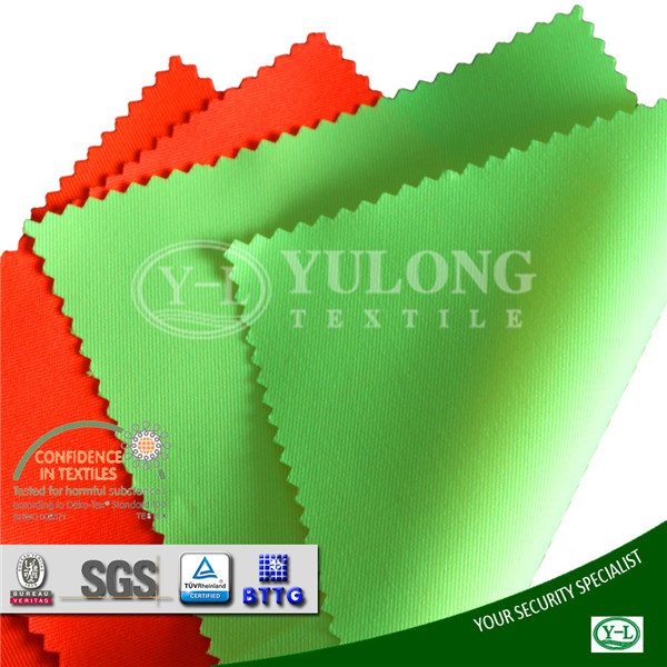 EN471 poly/cotton T/C 85/15 fluorescent fabric twill for workwear