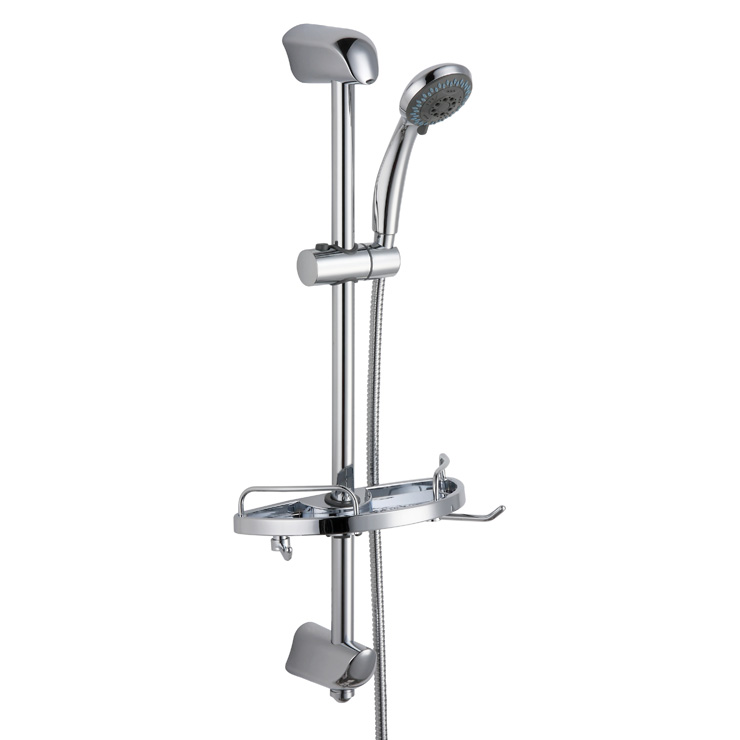 CLASSIC SLIDE SHOWER BAR SET(WITH SHOWER HEAD, SHOWER HOSES, COMMODITY SHELF)
