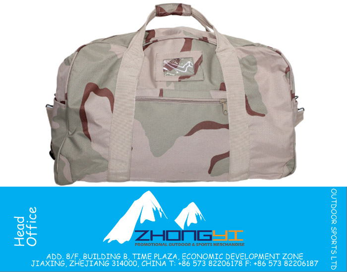 Desert Camouflage Travelling Bag with PU Coating