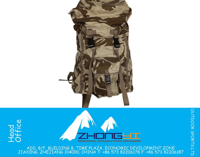 Desert Camouflage Backpack with PU Coating