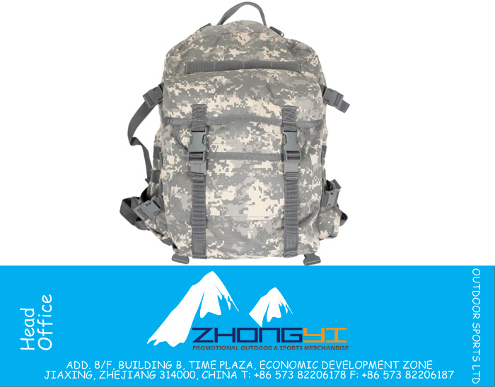 Digial Camouflage Backpack with PU Coating
