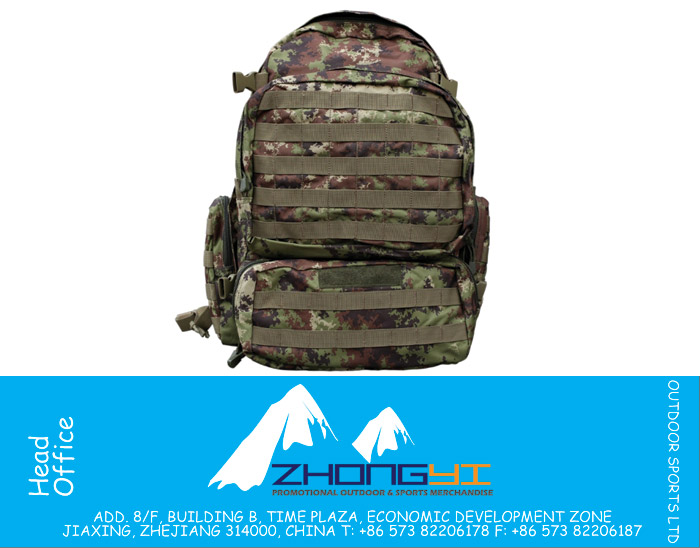 Italian Camouflage Backpack with PU Coating