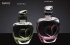 35ml / 65ml Spray Packaging Empty Glass Perfume Bottles Heart Shape