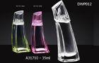 Painted / Color Coated Empty Glass Perfume Bottles 35ml With Pump