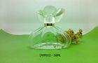 Clear Ribbed 50ml Antique Glass Perfume Bottles With K-Resin Cap