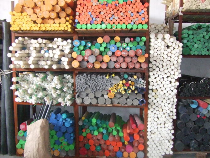 Semi-finished shape engineering plastic: PTFE/POM/PEEK/ABS/PC/PE/PA/PE/PVC sheet, rod, tube