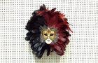 Luxury Home / Office Decorative Masquerade Masks With Feather