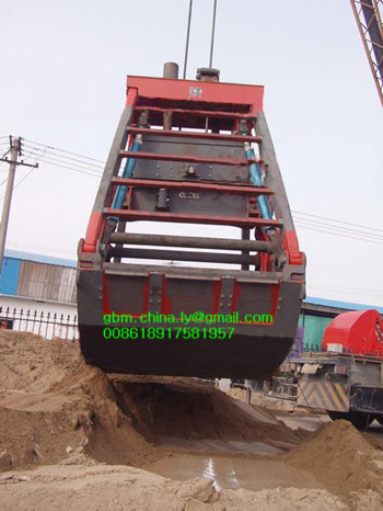 Manual Pull Single Rope clamshell grab