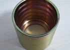 Swaged Equal Hydraulic Hose Ferrules Smooth , 4mm Round Code Ferrule