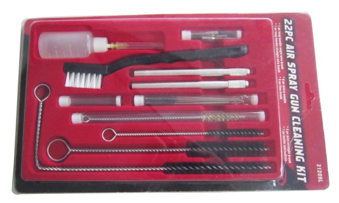 22 Piece Spraygun Cleaning Brushes Set 