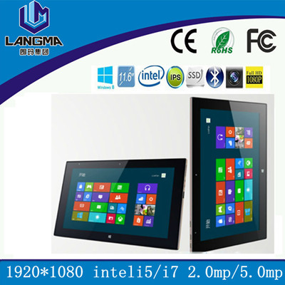 11.6& quot; windows tablet intel core i5 3g  tablet pc windows8