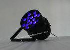 12*12W LED RGBWAU Wireless LED Stage Lights , DMX LED Par Light