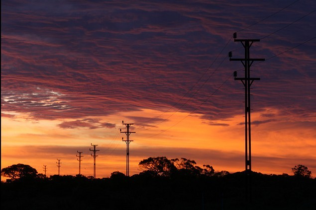 power transmission line steel tower