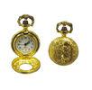 Gold Plating Metal Gentleman Pocket Watch With Japan PC Movt