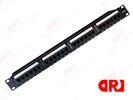 24 ports UTP Black Rj45 Cat5e Patch Panel For 19& acute;& acute; Network Cabinet