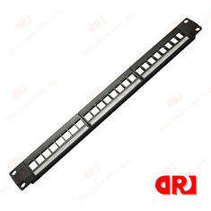 1U 24 port empty Rj45 Rack Mount Patch Panel for Networking , Cabling