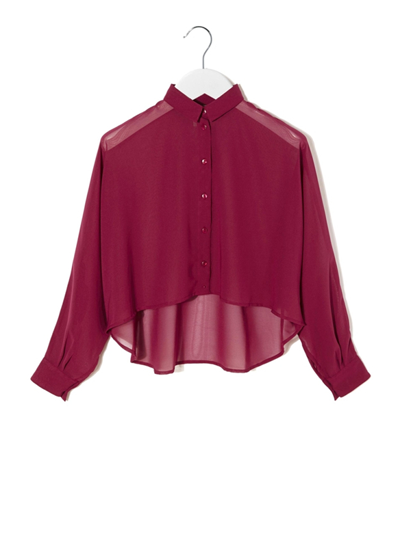 Ladies Blouses And Tops 2014 Asymmetrical Shirt