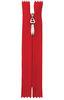 Custom 6# Red Nylon Separating Invisible Zipper For Backbag , No Lead