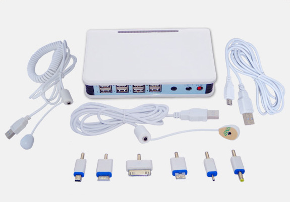 8 port rechargeable and alarm anti-theft device 