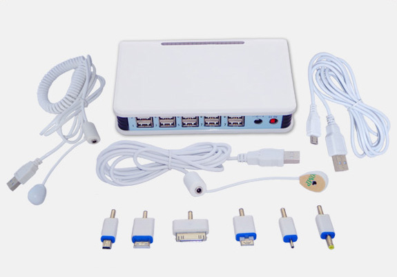 10 port rechargeable and alarm anti-theft device