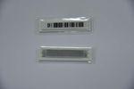 58kHz Barcode Anti Theft AM EAS Labels , Silicon-coated Kraft Liner 0.12mm Thick