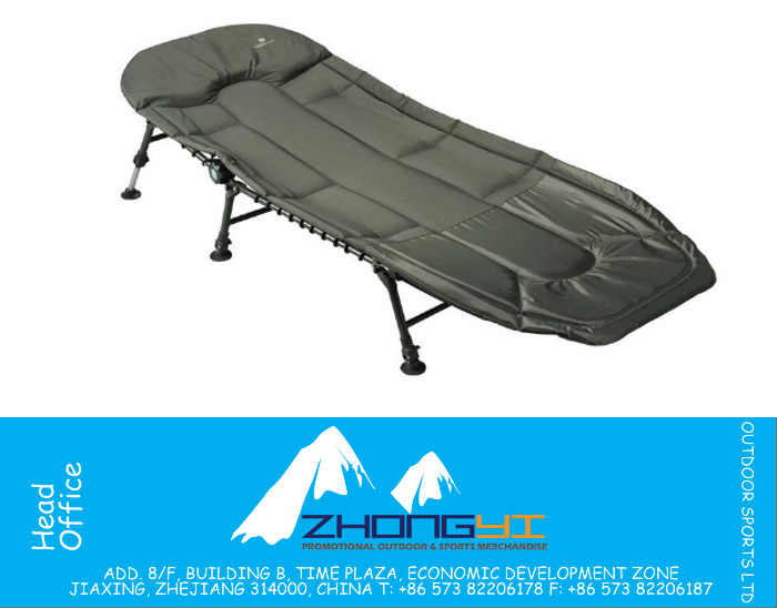 Resistant soft Carp fishing folding leisure bed chair with 8 legs