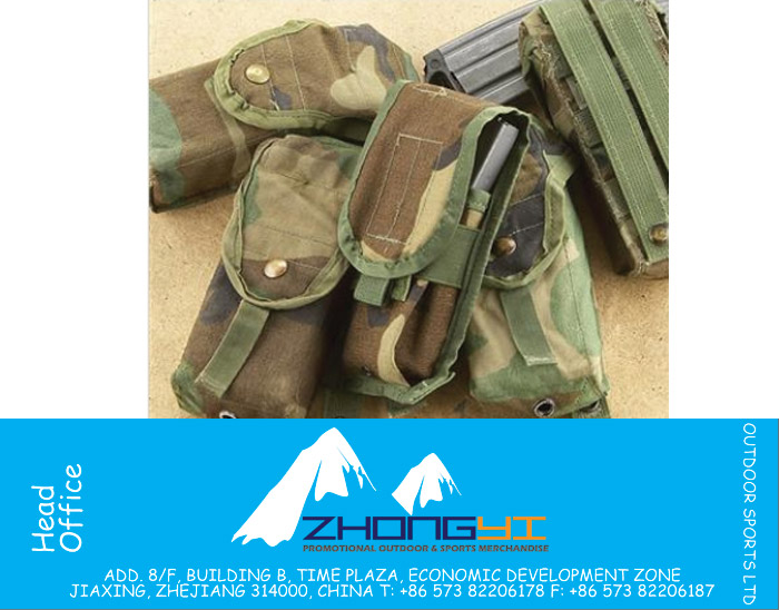 Military Mag Pouches, Woodland Camo Pouches