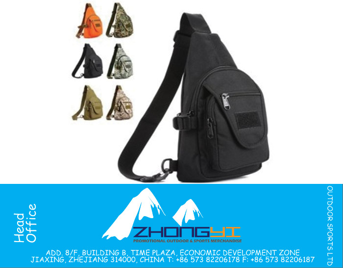 Camouflage Hamburger Chest Pack Outdoor Chest Pack One Shoulder Sports Backpack portable Camping Tactical Small Chest Pack 