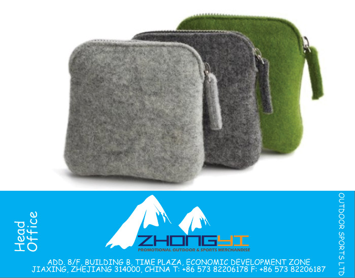 Wool Felt fabric Soft Toiletry Bag 