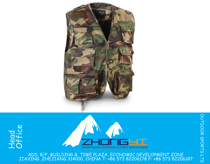 Military Surplus Camo Shooter Vest 