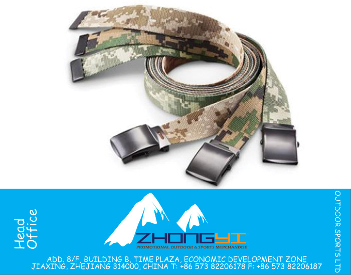 Military-style Digital Camo Web Belts