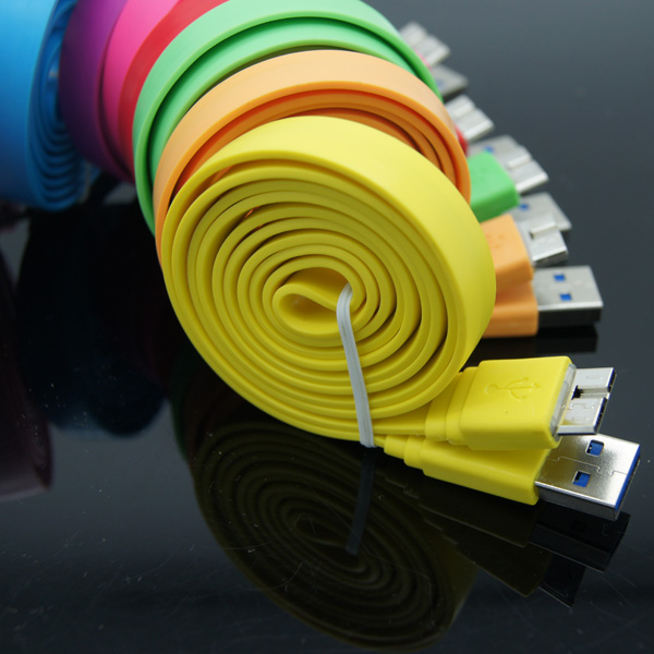 Noodle Flat USB 3.0  Data Charging Cable For Samsung Note 3