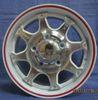 Polished 15 Inch Alloy Wheels , Red Lip kin-828