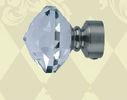 28mm Crystal Curtain Finial Cap with Electroplating Surface , XFY005c