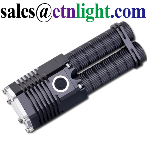 Flashlight SS-T07 Anodized Aluminum Alloy Cree XML T6 LED Bulbs 2x18650 Cells Batt 5 Modes Middle Switch Double Pipes Plastic Reflector