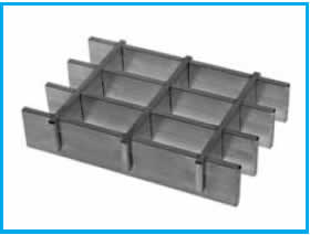 >Press-Locked Bar Gratings With Types Of Welded, Aluminum And Stainless Steel Grating