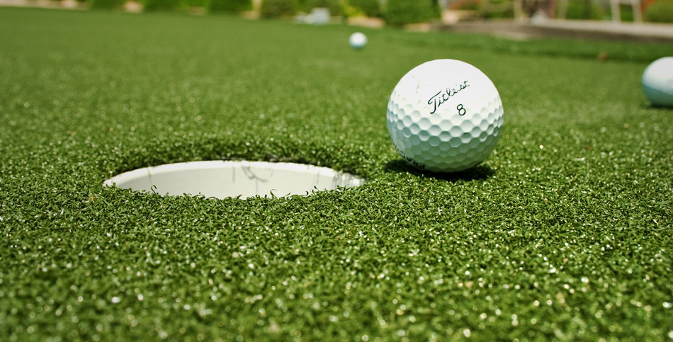 Artificial Grass for Golf, Gold Synthetic Turf