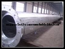 Steel poles for electric power