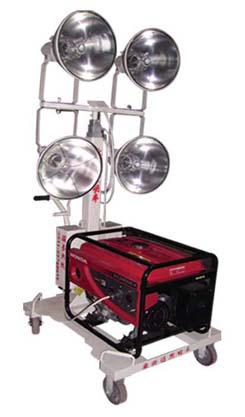 Four lights construction large-mobile lighting cars    