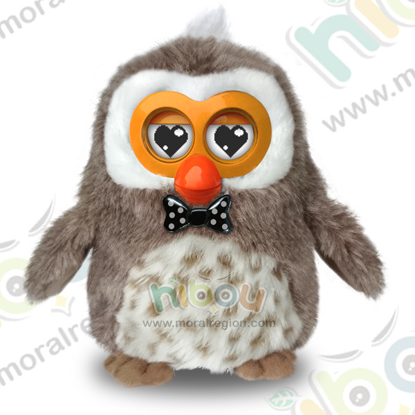 Hibou electronic pet, custom plush talking toy animal