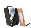 Samsung i9500 S4 Sleeping Mode Leather Flip Phone Case With Mirror