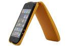 OEM Dust Proof Leather Cell Phone Cases Yellow Mobile Phone Protection Case