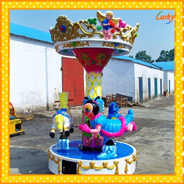 Attractive amusement rides mini carousel horse,kids rides park equipment