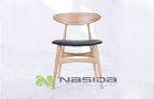 Custom High Wegner Ash Modern Wood Dining Chairs for Restaurant / Hotel