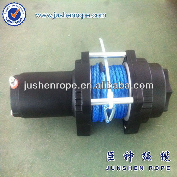 blue winch rope